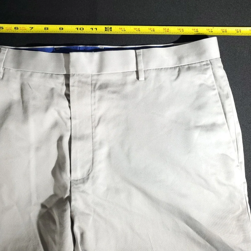 Banana Republic Dress Pants Mens 38x34 Light Gray Non Iron Tailored Slim Fit Pro